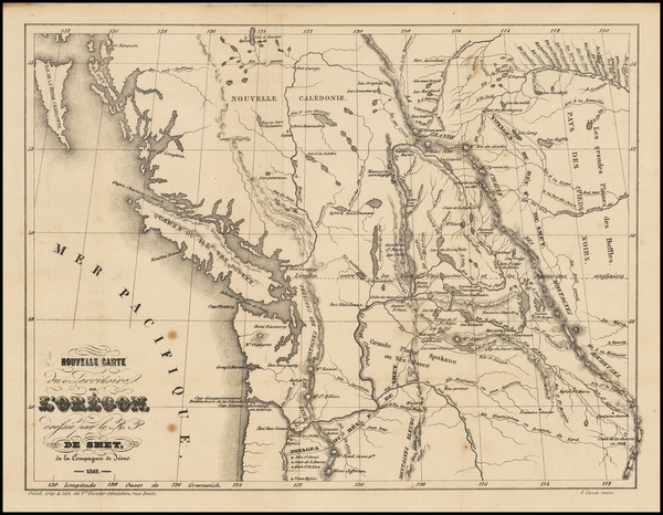 49-Oregon Map By Pierre De Smet