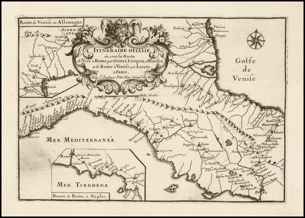 78-Italy Map By Pierre Du Val