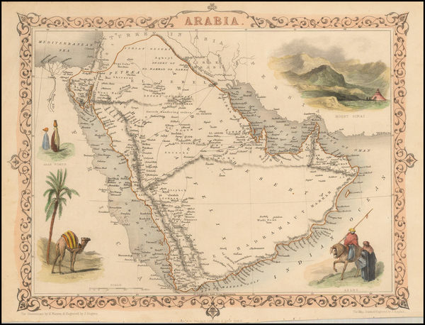 6-Middle East Map By John Tallis