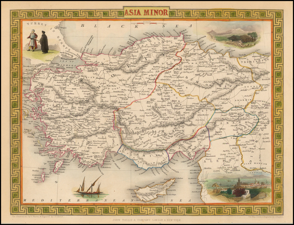 60-Turkey and Turkey & Asia Minor Map By John Tallis