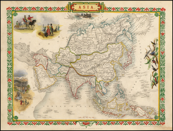 8-Asia and Asia Map By John Tallis