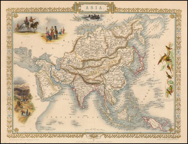 79-Asia and Asia Map By John Tallis