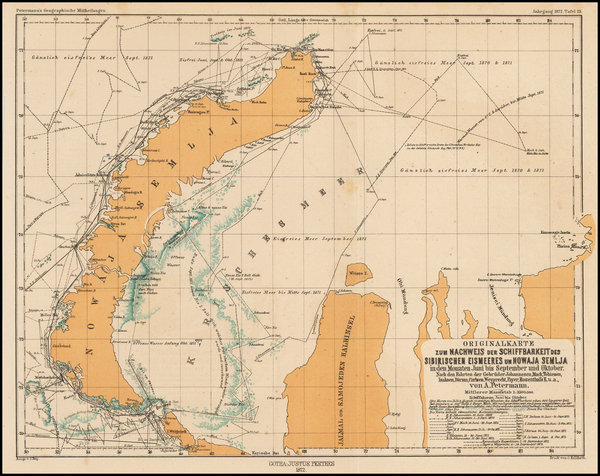 2-Polar Maps and Russia Map By Augustus Herman Petermann