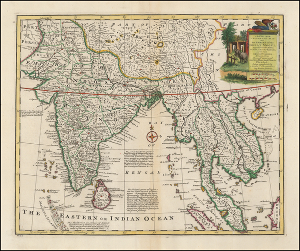 12-Southeast Asia and Central Asia & Caucasus Map By Emanuel Bowen