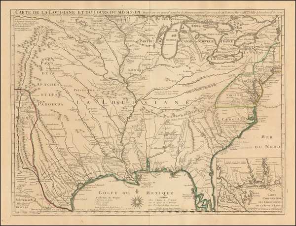 38-South, Southeast, Texas, Midwest, Plains, Southwest and Rocky Mountains Map By Guillaume De L'I