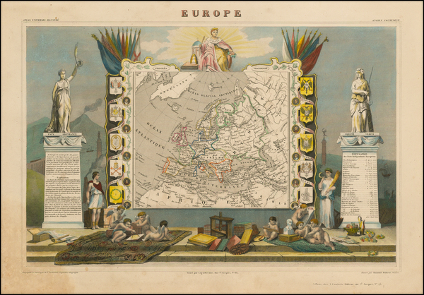 6-Europe and Europe Map By Victor Levasseur