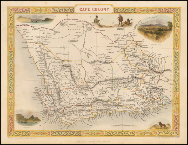 36-South Africa Map By John Tallis