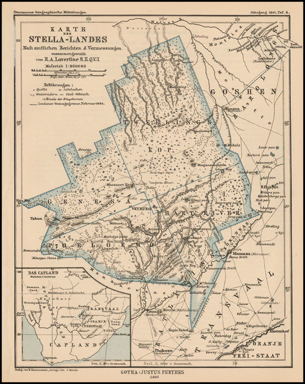 75-South Africa Map By Augustus Herman Petermann