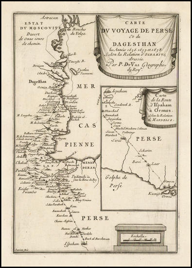 6-Central Asia & Caucasus, Middle East and Persia & Iraq Map By Pierre Du Val