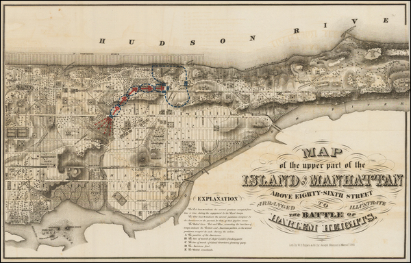 90-New York City Map By W.C. Rogers & Co.