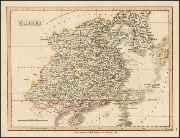 22-China and Korea Map By Charles Smith