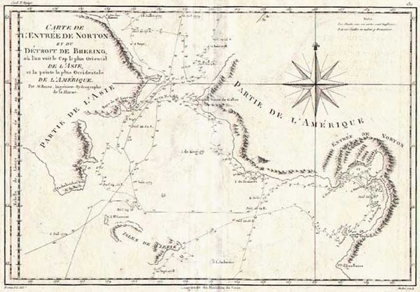 19-Alaska, Asia and Russia in Asia Map By Rigobert Bonne