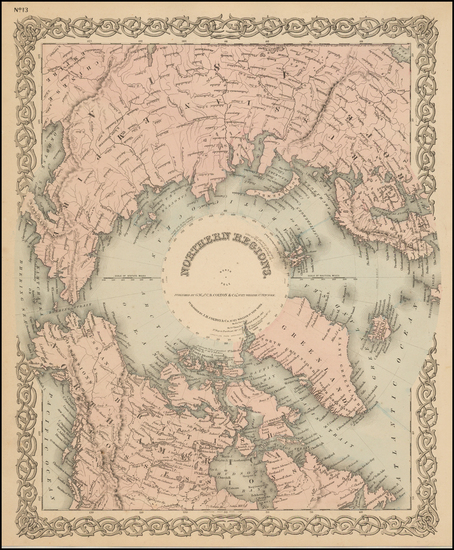 16-Polar Maps Map By G.W.  & C.B. Colton