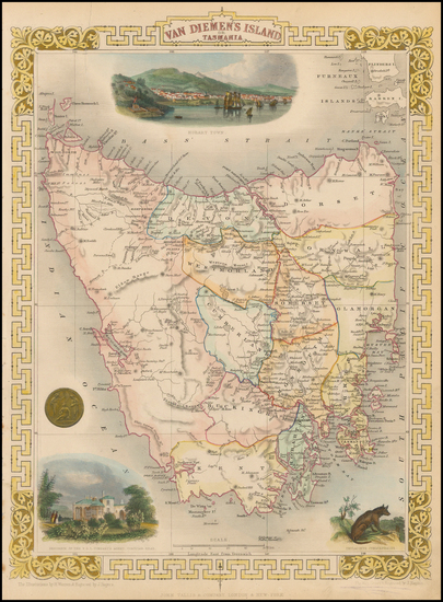 15-Australia Map By John Tallis