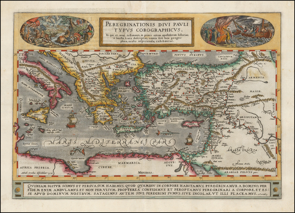 50-Mediterranean, Middle East, Holy Land, Turkey & Asia Minor, Balearic Islands and Greece Map