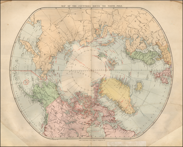 41-Polar Maps Map By Edward Stanford