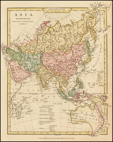 91-Asia, Australia & Oceania and Oceania Map By Robert Wilkinson