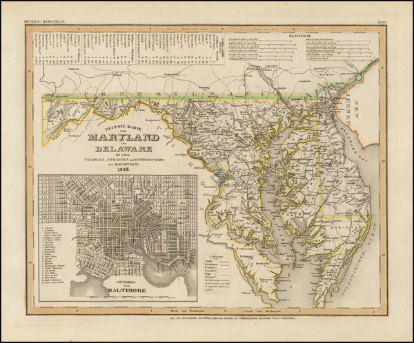 23-Maryland and Delaware Map By Joseph Meyer