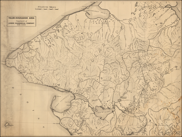 20-Alaska Map By Lomen Commercial Company