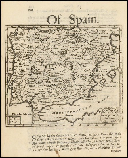72-Spain and Portugal Map By Robert Morden