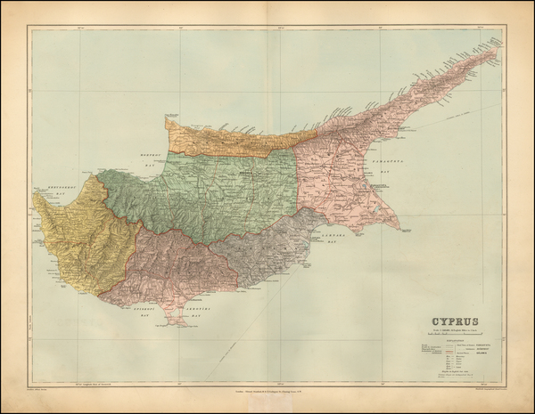 75-Turkey, Other Islands, Turkey & Asia Minor, Balearic Islands and Greece Map By Edward Stanf