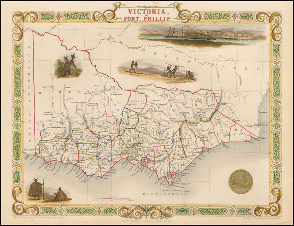 94-Australia Map By John Tallis