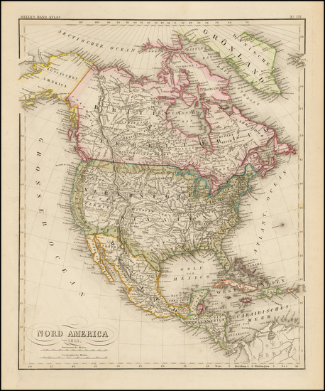 65-North America Map By Joseph Meyer