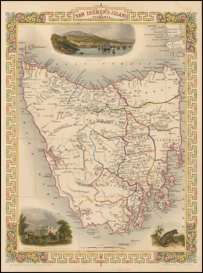 51-Australia Map By John Tallis