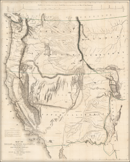 73-Southwest, Colorado, Utah, Nevada, Rocky Mountains, Oregon, Washington and California Map By Jo