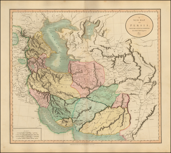 46-Central Asia & Caucasus and Middle East Map By John Cary