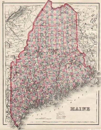 7-New England Map By O.W. Gray