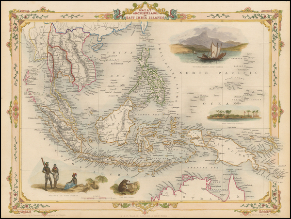 82-Southeast Asia and Philippines Map By John Tallis