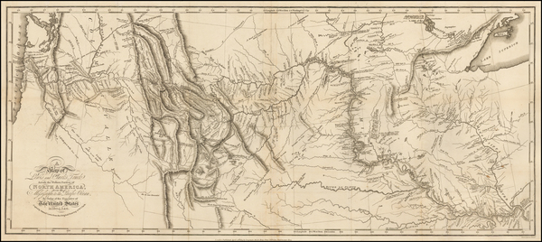 93-United States, Midwest, Plains, Southwest, Rocky Mountains and Canada Map By William Clark  &am