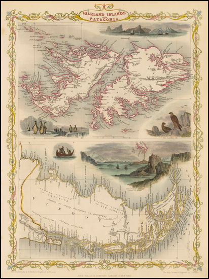 20-South America and Argentina Map By John Tallis