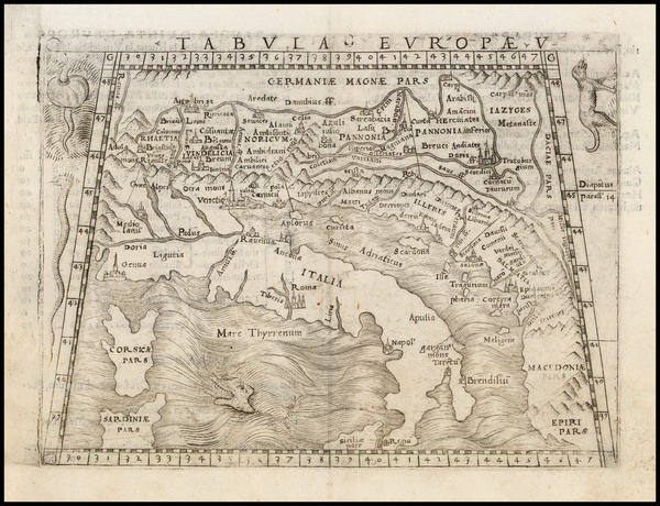 26-Balkans and Italy Map By Giacomo Gastaldi
