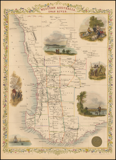 71-Australia Map By John Tallis