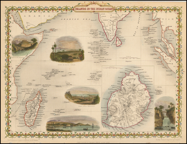 98-India, Southeast Asia and Other Islands Map By John Tallis