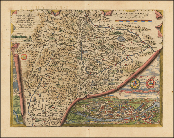 38-Austria Map By Abraham Ortelius