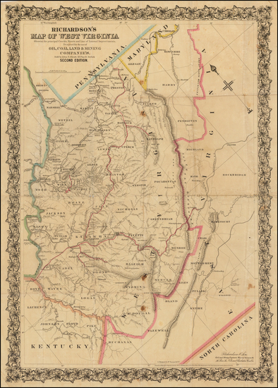 82-Mid-Atlantic and South Map By C. S. Richardson