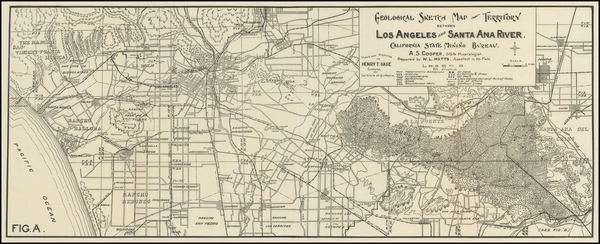 25-California Map By William Lord Watts