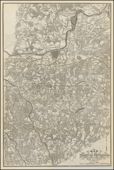 50-Virginia and Civil War Map By Jeremy Francis Gilmer