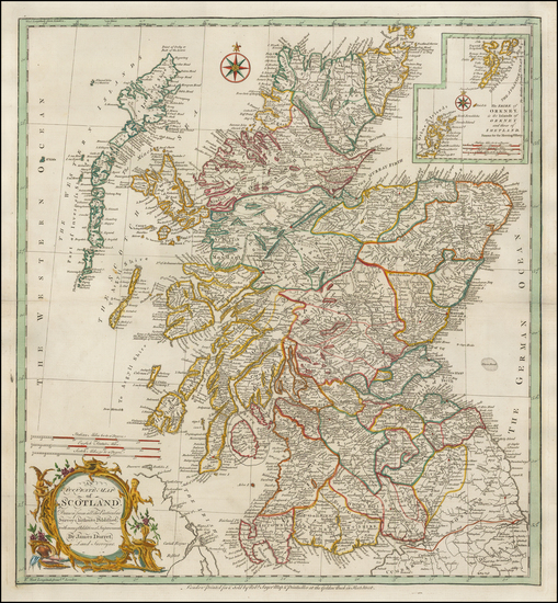 34-Scotland Map By Robert Sayer
