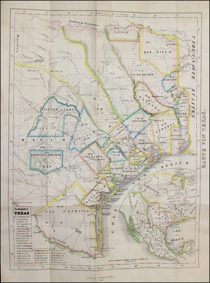 57-Texas Map By A.D. Geisler