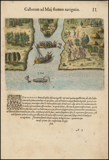 61-Florida Map By Theodor De Bry