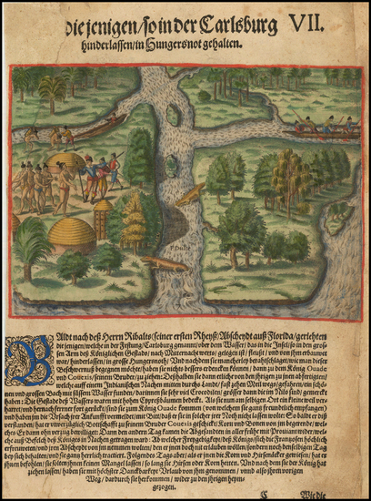 27-Florida Map By Theodor De Bry