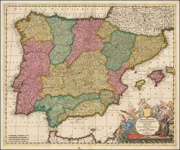 19-Spain and Portugal Map By Gerard Valk