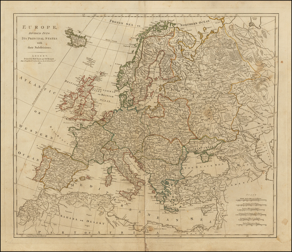 26-Europe and Europe Map By Robert Sayer / John Bennett