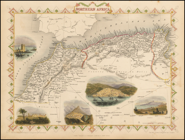 39-North Africa Map By John Tallis