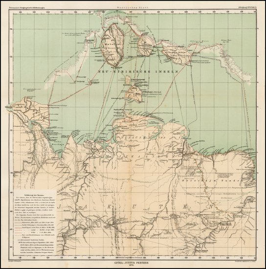 64-Russia in Asia Map By Augustus Herman Petermann