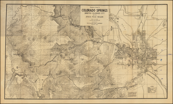 76-Rocky Mountains and Colorado Map By George Clason